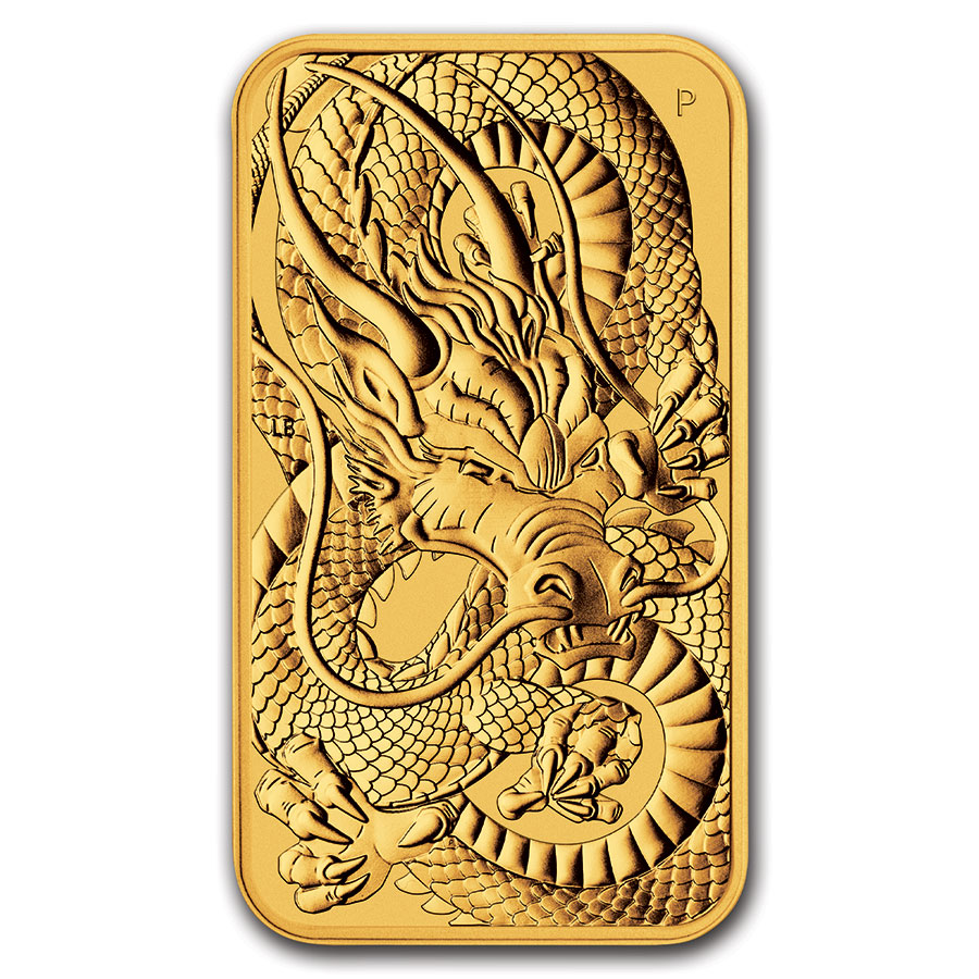 2021 Australia 1 oz Gold Dragon Rectangular Coin BU | eBay